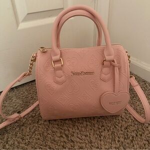 Juicy Couture Light Pink Embossed Crossbody Bag